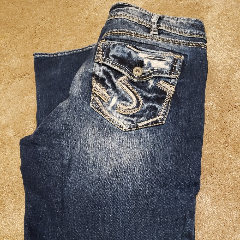 Silver jeans